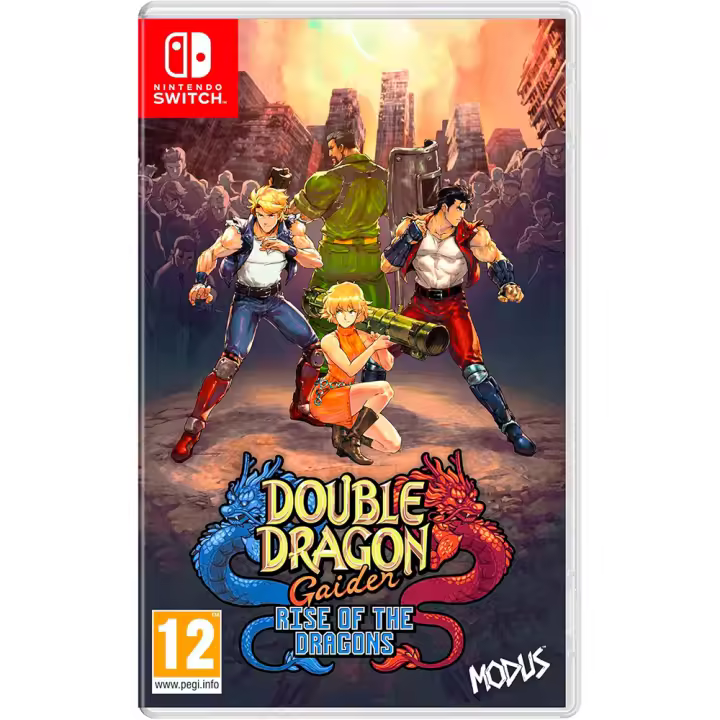 DOUBLE DRAGON GAIDEN RISE OF THE DRAGONS SWITCH Nintendo Switch - Nuevo a Estrenar - Pal España - Meridiem Games  - Beat m Up - CLÁSICO - Juego de Lucha - 1