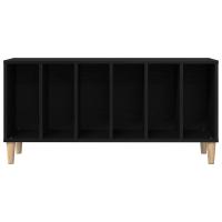 Gabinete de discos vidaXL Negro Roble 100x38x48 cm Madera elaborada - details 4