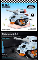 Kit De Tanque Militar Micro 3D DIY Bloques De Construcción Auto-Lock Para Jóvenes Adultos Material ABS Juguete De Artesanía Para Niños - details 7