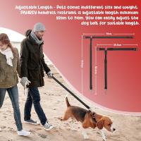 Cinturones de seuridad para Perros para automóviles | Arnés ajustable para Perros Para Automóvil | Cinturón de seuridad para Perros con reposacabezas para Perros | Arnés elástico para cinturón de seurad para Perros | Cinturones Fuertes Ha - details 2