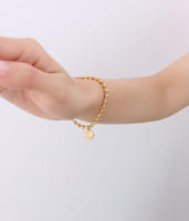 Encanto 1 unidad de pulsera de corazón de melocotón con letras en inglés grabadas de nicho francés, corazones de amor, combinación diaria，pulsera de amor para mujer - details 7