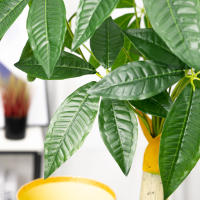 Planta Artificial De Monstera Grande 95cm Con Hojas De Palma Falsas Árbol Verde Tropico Decoración Para Jardín Casa Exterior DIY - details 4