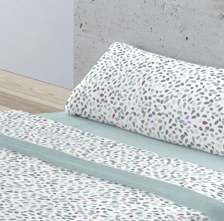 Donegal Collections - Juego De Sábanas Colección Estampado Tres Piezas 50% Algodón y 50% Poliéster - Disponible para Cama De 90cm, 105cm, 135cm y 150cm - Sábanas de verano, primavera y entretiempo - Calidad extrasuave y ligera - 1