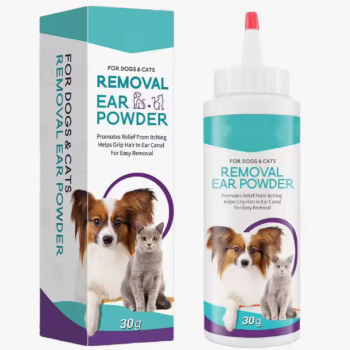 Polvo para eliminar el pelo de mascotas, para los oidos, para niños, para liiar el olor de los oidos, para Gatos y Perros, Polvo Universal a liiar Los oidos, 30 g - 1