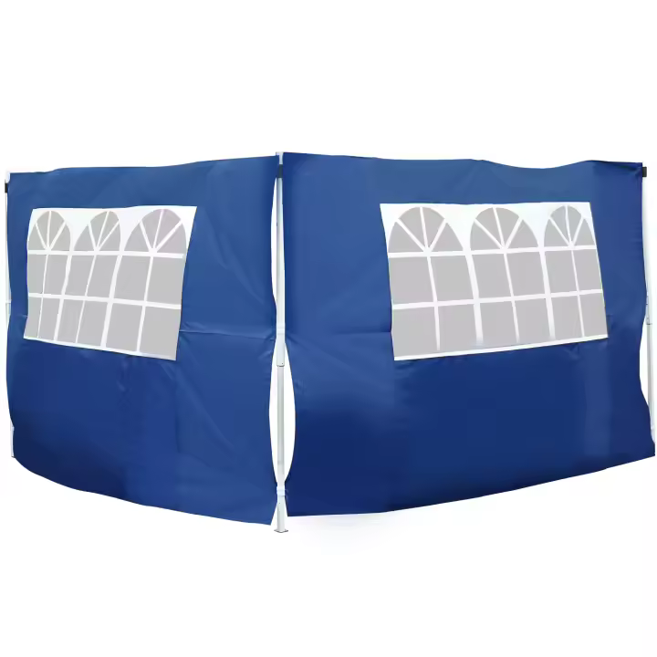 Outsunny 2 Paredes Parte Laterales para Carpa 3x2 Lado Parasol de Gazebo Tela Oxford con 2 Ventanas Medidas Apto para 3x3 3x6 - 1