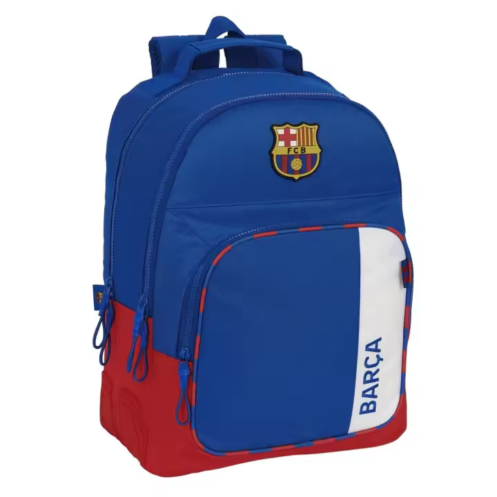 Mochila Doble Con Cantoneras Adaptable A Carro F.C Barcelona 2ª Equipacion 23/24 32X42X15Cm (Safta 612326773) - 1