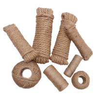 Cordón De Jute Natural Para Gatos Y Mascotas 10/50/100 Metros Hilo De Jute Para Rascado De Gatos Cinta De Lona Para Empaquetado De Regalos Bodas Y Fiestas - details 9