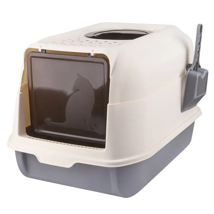 Caja de arena para gatos con tapa pala 36*51*34cm - 1
