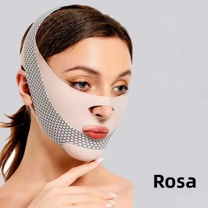 1pc Máscara Modeladora De Rostro Para Delgazar Pecho Y Barba V-Shaper Elevadora Antienvejecimiento Eliminación De Arrugas - 1