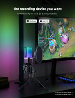 Micrófono Profesional Para Juegos De Computadora Condensador USB Para Streaming En Vivo Podcast Estudio Micrófono Karaoke Kit De Microfonos Para PC Y Portátil - details 63
