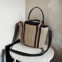 Señora Tote Verano Playa Rayas Correa hombre Bolsa de ratán de DOT de gran capacidad Bolso - details 3