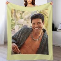 Manta Chayanne Para Bebé Manta Suave De Poliéster Manga Manta Rectangular Para Adultos Estilo Moderno Antipelusa Portátil Para Viajes Picnics Y Hogar - details 8
