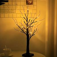 Árbol De Birka Con 24 Luces LED Regulables Y Pilas Incluidas Para Decoración De Navidad Actividades Al Aire Libre Fiesta Dormitorio Luz De Árbol - details 1
