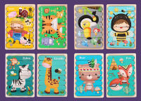 Rompecabezas De Madera Montessori Para Bebés Juego Educativo 3D Animal De Película Juguetes Para Niños De 1 a 3 Años Unisex - details 10