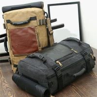Mochila Multifuncional De Viaje Rugzak Para Hombres Bolsa De Escuela De Estudiante De Algodón 4 Colores Mochila Casual De 20-35 Litros - details 2