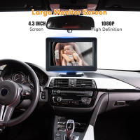 Cámara De Seguimiento Para Coche 1080P Con Pantalla De Asiento De 4.3 Pulgadas Visión Nocturna De 150° Para Asiento Retrovisor De Bebé - details 0