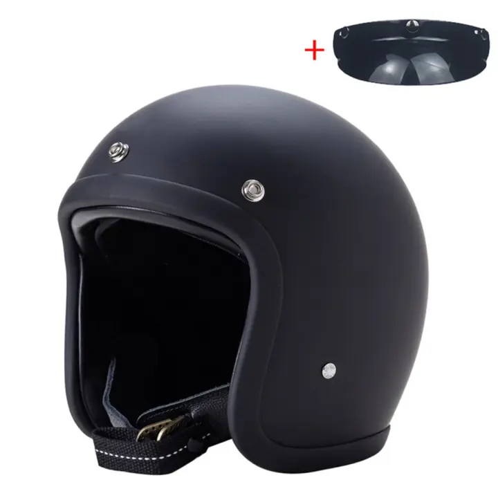 TT&COCASCOS 500TX Casco Moto Vintage De Cara Abierta Fiberglass Unisex Peso 0.8kg Tecnología Japonesa Para Scooter Y Motocicleta - 1