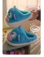 Zapatillas De Algodón De Pato Duna No Slip Cómodas Y Cálidas Para Uso Indoor Unisex Con Peluche Diseño De Pato Duna Para Parejas Y Familias - details 12