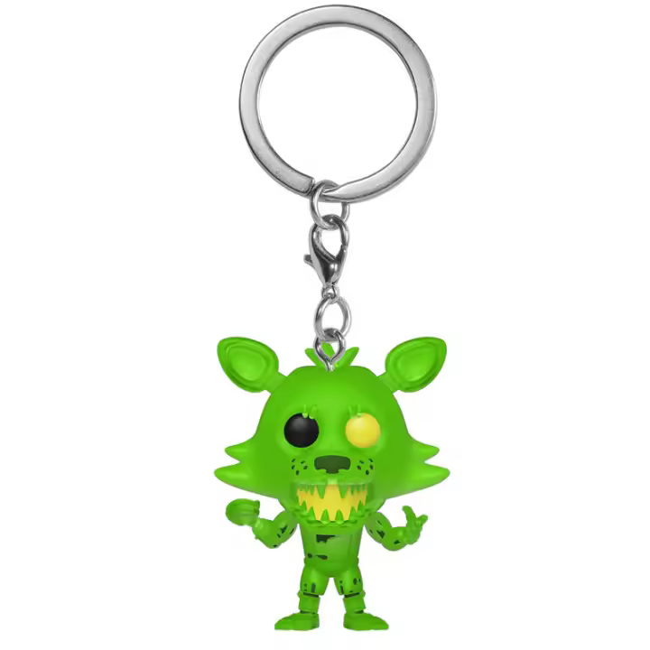 Llavero Pocket POP Five Nights at Freddys Radioactive FoxyFigura  Coleccionable - Idea de Regalo- Mercancia Oficial - Juguetes para Niños y Adultos - Movies Fans - Muñeco para Coleccionistas y Exposición - 1