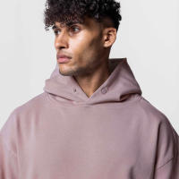 Sudadera De Algodón Grueso Para Hombre Con Capucha Deportiva Casual Conjuntos De Entrenamiento Pantalones Y Sudadera Para Gimnasio Y Correr - details 6