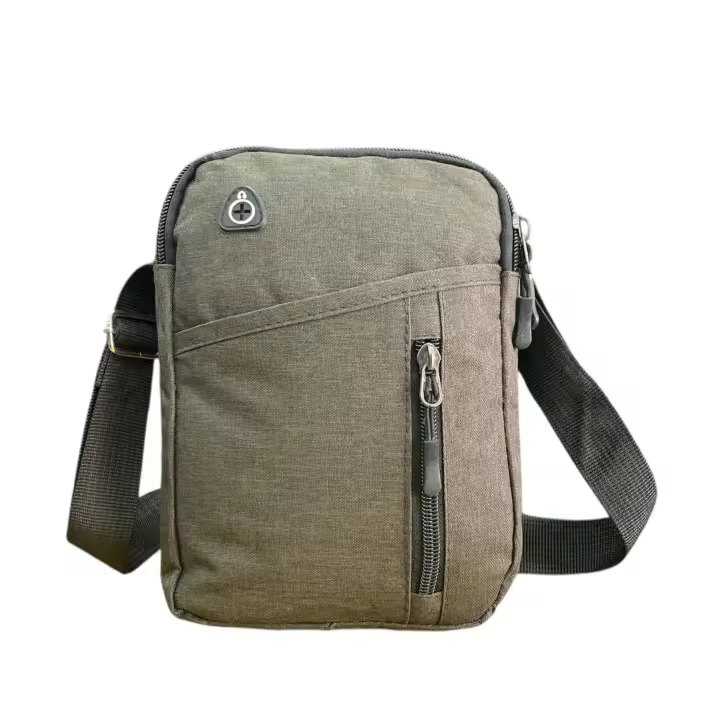 MEJORADA Bolso Bandolera para Hombre de Poliéster – Ligero y Resistente, con Múltiples Bolsillos y Correa Ajustable – Diseño Compacto para Viajes, Trabajo y Uso Diario – Disponible en 5 Colores - 1