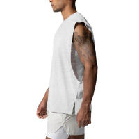 Chaleco De Correr Para Hombre 2023 Verano Secado Rápido Fitness Ropa Deportiva Sin Mangas Transpirable Y Ligero Camiseta Deportiva Para Gimnasio Y Bodybuilding - details 19