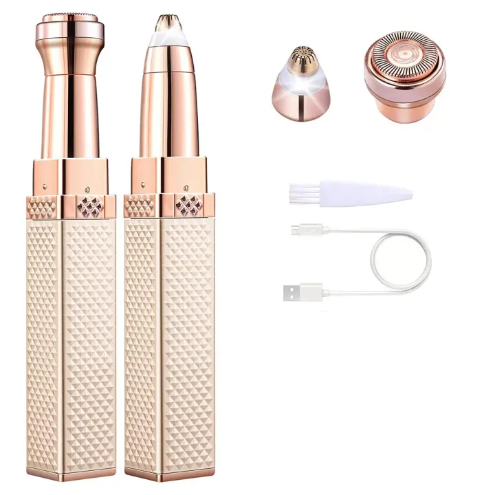 Miniafeitadora de pintalabios indolora, Afeitadora eléctrica para depilación de cejas, cara, axila - 1