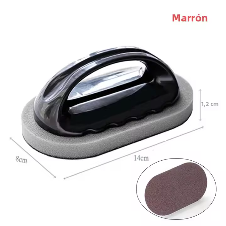 Cepillo De Limpieza Mágico Para La Cocina Esponja Melamina Desmineralizador Fuerte Para Cuchillos Ollas Y Pots Cepillo De Mano Ecológico - 1