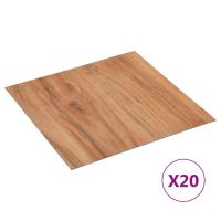 vidaXL 20x Tarimas Autoadhesivas PVC 1,86 m² Lama Baldosaejo Color Marrón claro,  marrón claro,  Marrón a rayas y mas - details 5