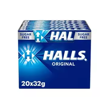 Halls Eucalipto,limon y miel,extra fuerte- original  Caramelo duro Caja con 20 Sticks de 32 g - 1