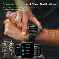 Relojes inteligentes militares para hombres (contestar / hacer llamadas), relojes inteligentes de fitness con linternas para Android y iphone, rastreadores de fitness impermeables con oxígeno en sangre / frecuencia cardíaca / sueño / más de 110 modos de e - details 0