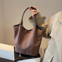 Bolso De Hombro De Seda Sintética Con Cierre Magnético Bolso De Mano Casual Para Otoño E Invierno Color Sólido Bolsos Clásicos Para Comunicación Diaria - details 18
