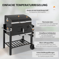 Parrilla Vertical de Maple Inoxidable Negro - Diseño Compacto, Estructura Durable y Resistente al Clima, Dimensiones 113x65x108cm - Ideal para Jardines y Terrazas con Espacios Reducidos - details 5