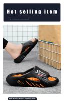 Nuevos Pantuflas Masaje Para Hombre 2024 Sandalias Casuales De Playa Comodidad Grande Tamaño 38-47 Plataforma EVA Exterior Verano - details 1