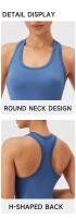 Chaleco De Yoga Para Mujer Deporte Sin Mangas Camiseta De Entrenamiento Fitness Running Outdoor Chaleco Deportivo Ajustable - details 6