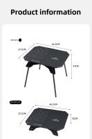 ShineTrip Mesa Plegable De Aleación De Aluminio Para Acampar Y Camping Doble Propósito Portátil Para Picnic Y Senderismo Muebles Del Campamento - details 10