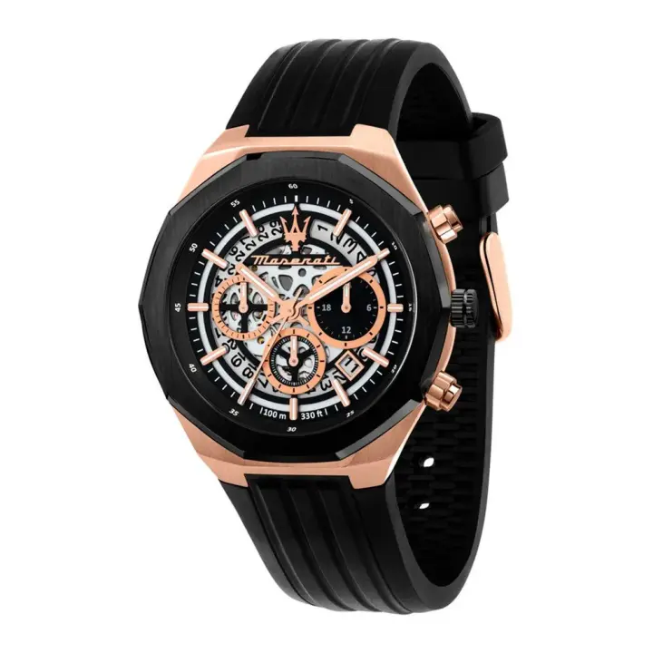 Maserati Reloj Stile 45 Mm Marrón Hombre - 1