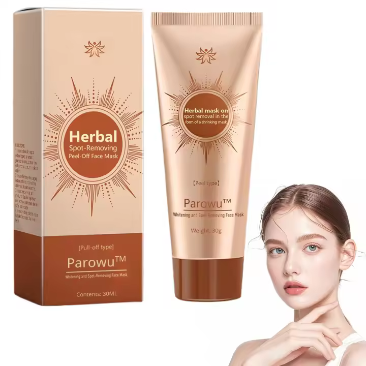 Mascarilla facial exfoliante a base de hierbas para eliminar manchas, mascarilla facial exfoliante, mascarilla reafirmante, nutrición profunda y cierre de poros para todo tipo de piel (2 unidades) - 1