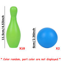 Juego De Bowling Interior 10 Piezas Con 2 Bolas De 6 Cm Juego Interactivo De Pista De Bolas Divertido Para Fiestas Deportes - details 5