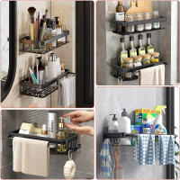 Estante Rectangular de esquina para colgar en la pared, estante para baño, toallero, estante para champú de ducha, sin trípode de taladro - details 4