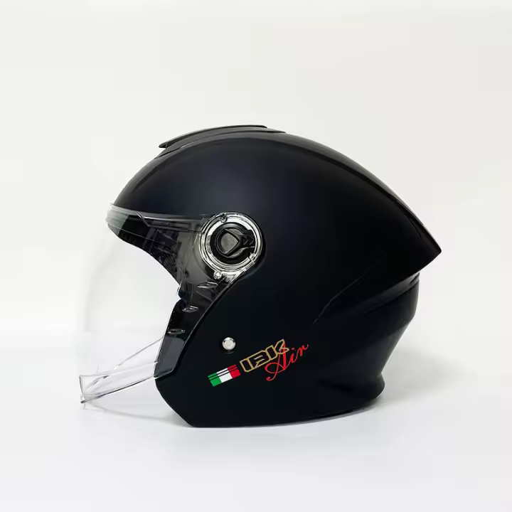 Casco De Motocicleta Eléctrica Universal Para Tres Cuartos Uso En Todas Las Estaciones Para Hombres Y Mujeres Estilo Mitad De Cabeza Material ABS Peso 900g - 1