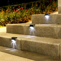 Lámparas Solares LED Para Jardín 4/8/12/16pcs Luz De Escalera Impermeable Decoración De Patio Iluminación Exterior De Pared - details 4