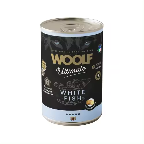 Latas de Comida Húmeda de Pescado Blanco para Perro 400gr - Alimento Premium para tu Mascota. - 1