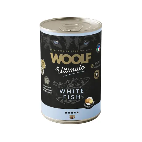 Latas de Comida Húmeda de Pescado Blanco para Perro 400gr - Alimento Premium para tu Mascota. - 1