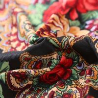 Chal Mujer Vintage Floral – Mantón Etnico de Poliéster con Flecos, Cálido y Ligero 120g/m², Ideal para Otoño Invierno – Accesorio Casual y Elegante para Mujer - details 4