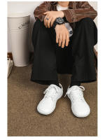 Zapatos Para Hombre Minimalistas De Cuero Split Cómodos Y Transpirables Zapatillas De Caminar Zapatos Casuales Blancos Con Suela De Goma - details 6