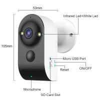 Cámara De Seguridad WiFi 5MP Con Detección De Movimiento Pir Audio Bidireccional Monitoreo IP Inteligente Para Hogar Batería Integrada Resistente Al Agua Y Al Clima - details 9
