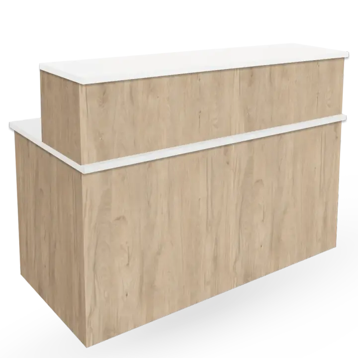 OFILIKE. Mesa Mostrador de Recepción Apolo. Mostrador de Madera para Negocios y Oficinas, Fácil Montaje - 1