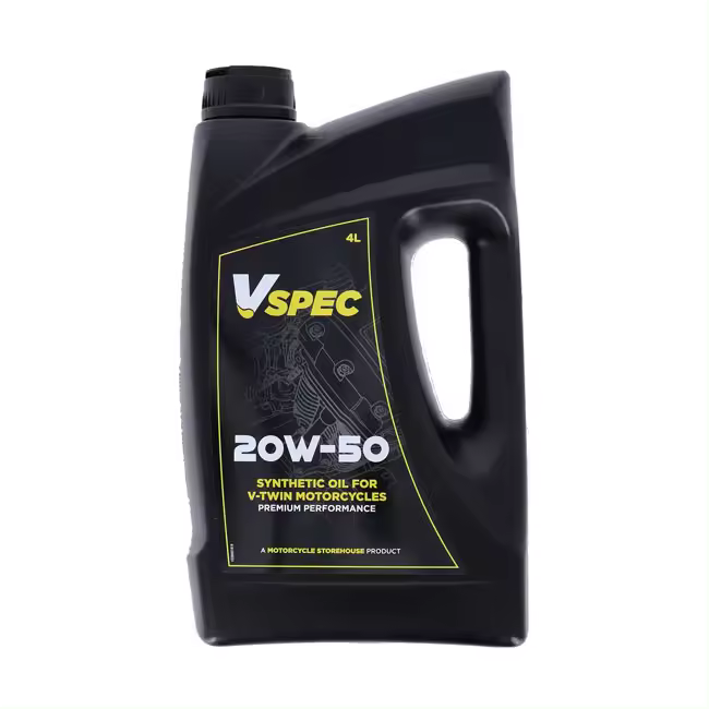 Aceite de motor sintético para motocicleta Vspec 20W50. garrafa de 4 litros. - 1