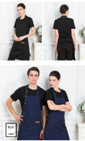 Delantal De Cocina De Lona Para Hombres Y Mujeres Con Bolsillo Adecuado Para Chef Grill Restaurante Barra Tiendas De Belleza Uniforme De Estudios De Uñas - details 6